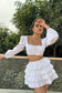 BLUSH – Crop top with a Ruffle skirt