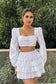 BLUSH – Crop top with a Ruffle skirt