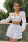 BLUSH – Crop top with a Ruffle skirt