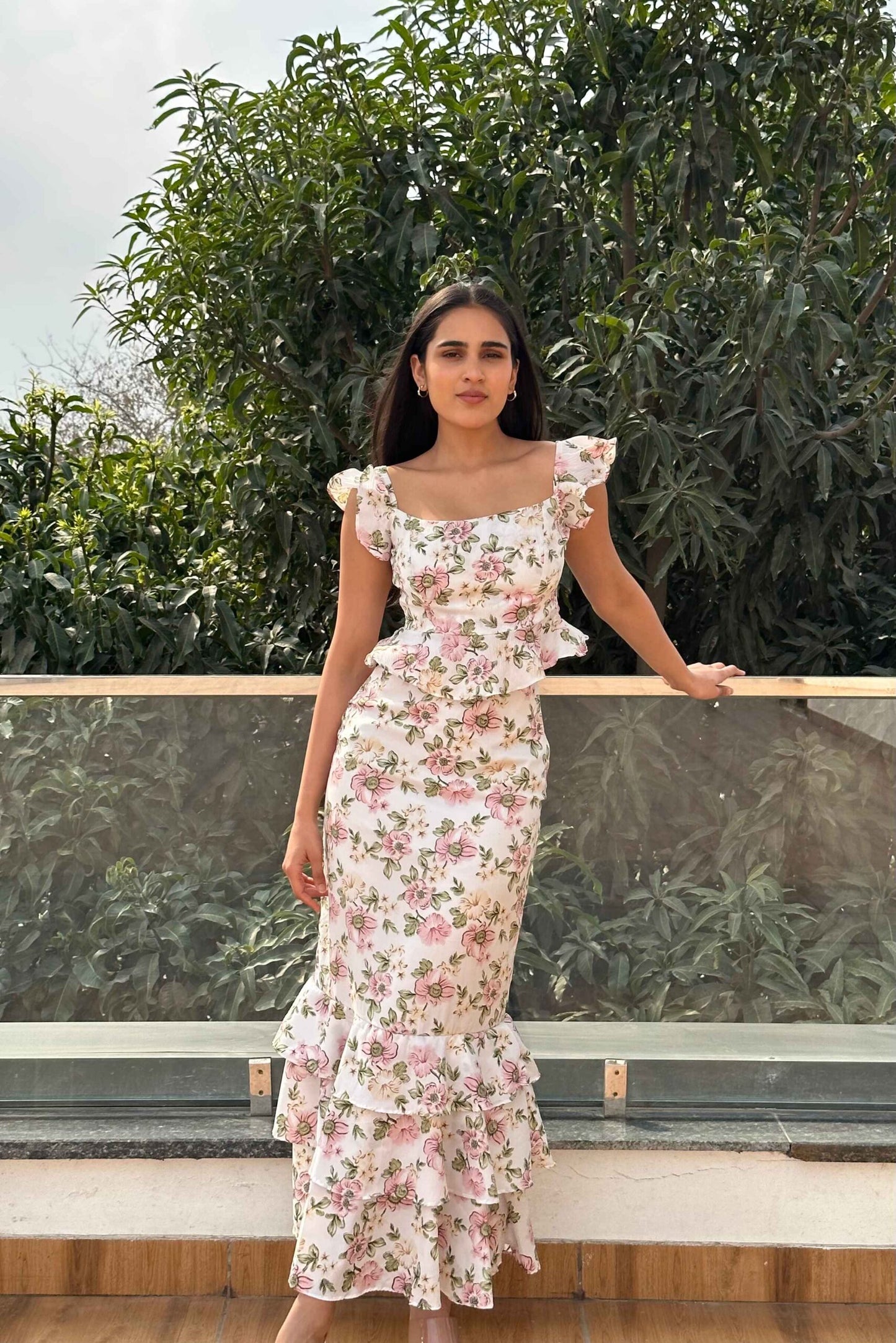 AMORE - Printed top with Skirt (Set)