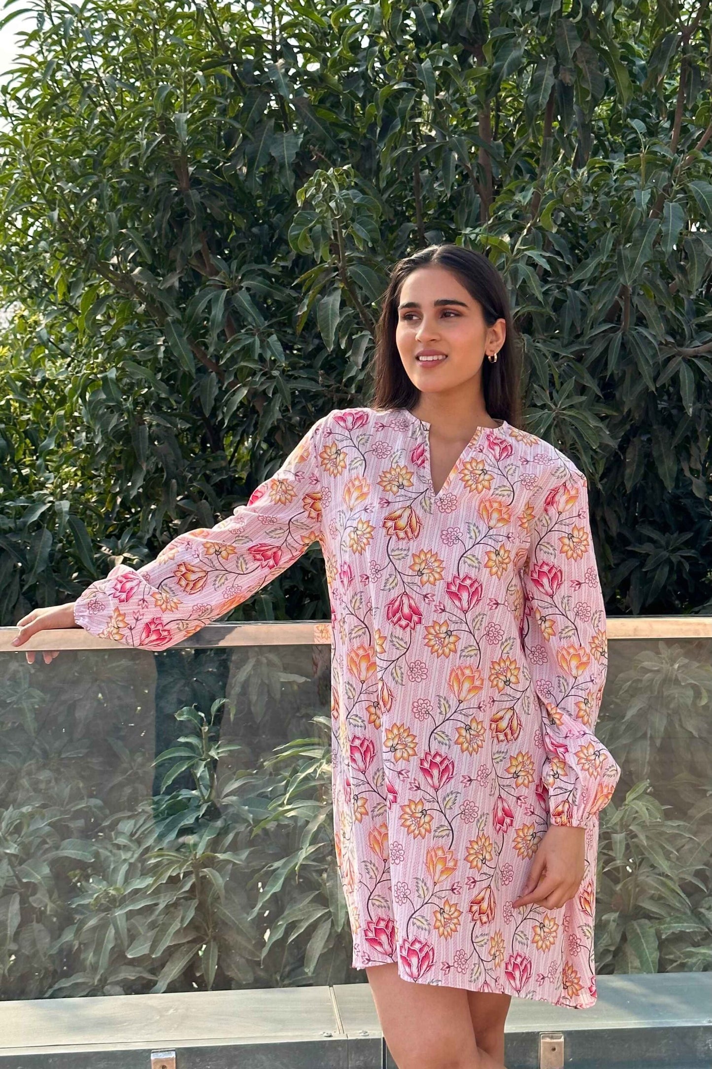 PEACE - 100% Cotton Print Dress