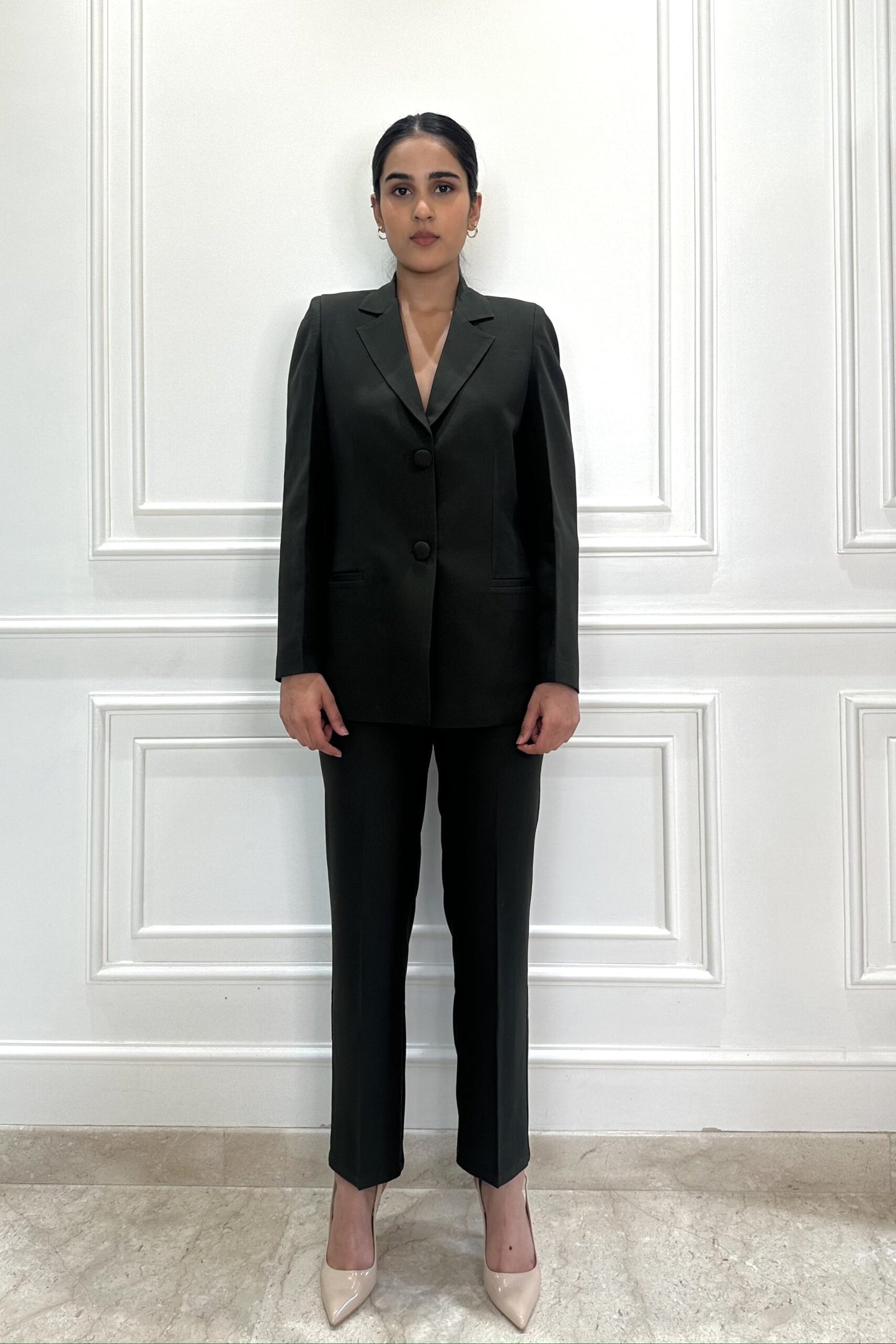 ICONIC - Olive Green Blazer Set