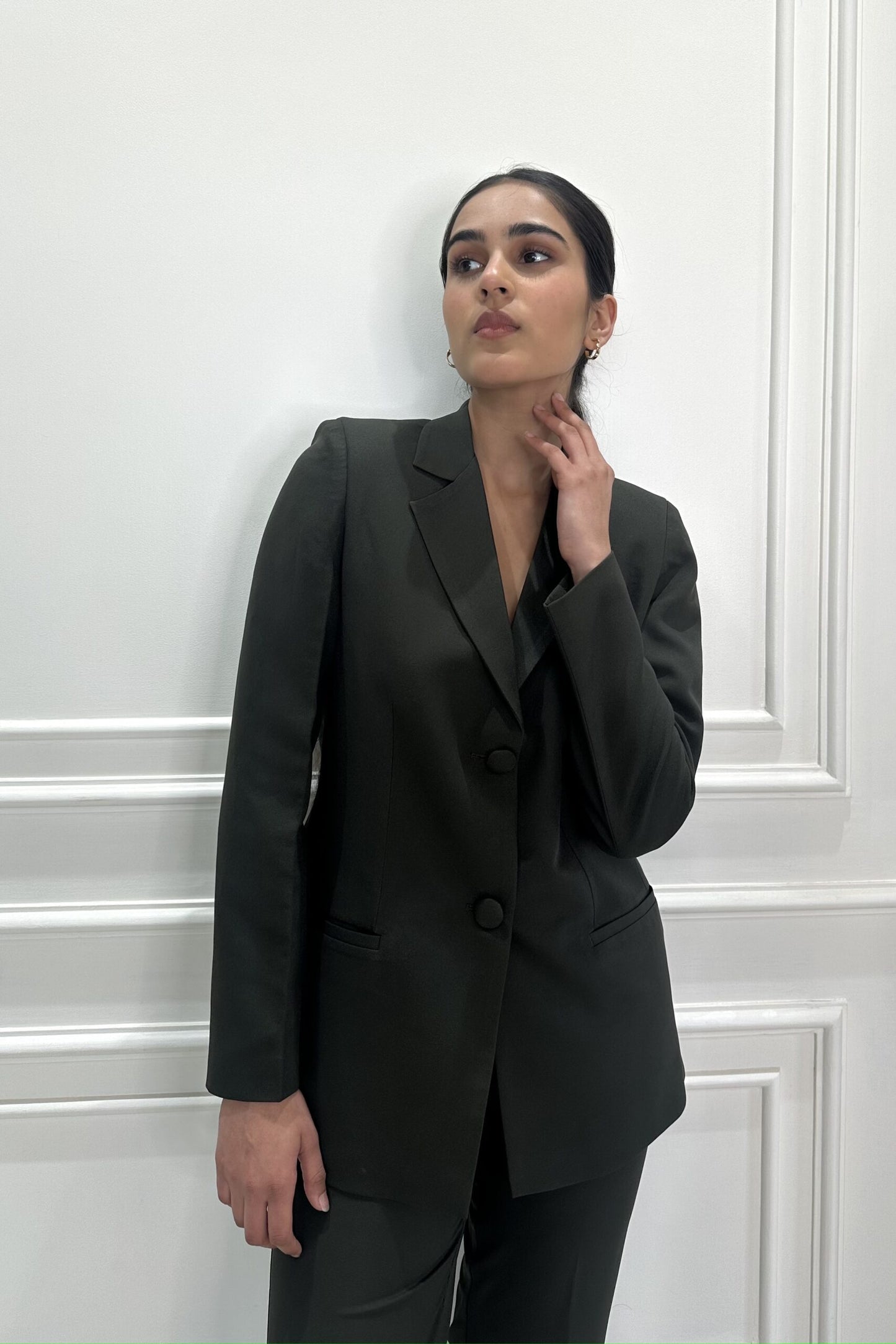 ICONIC - Olive Green Blazer Set