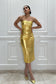 GOLDEN BEAUTY - Gold Bodycon dress
