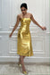 GOLDEN BEAUTY - Gold Bodycon dress