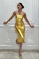 GOLDEN BEAUTY - Gold Bodycon dress