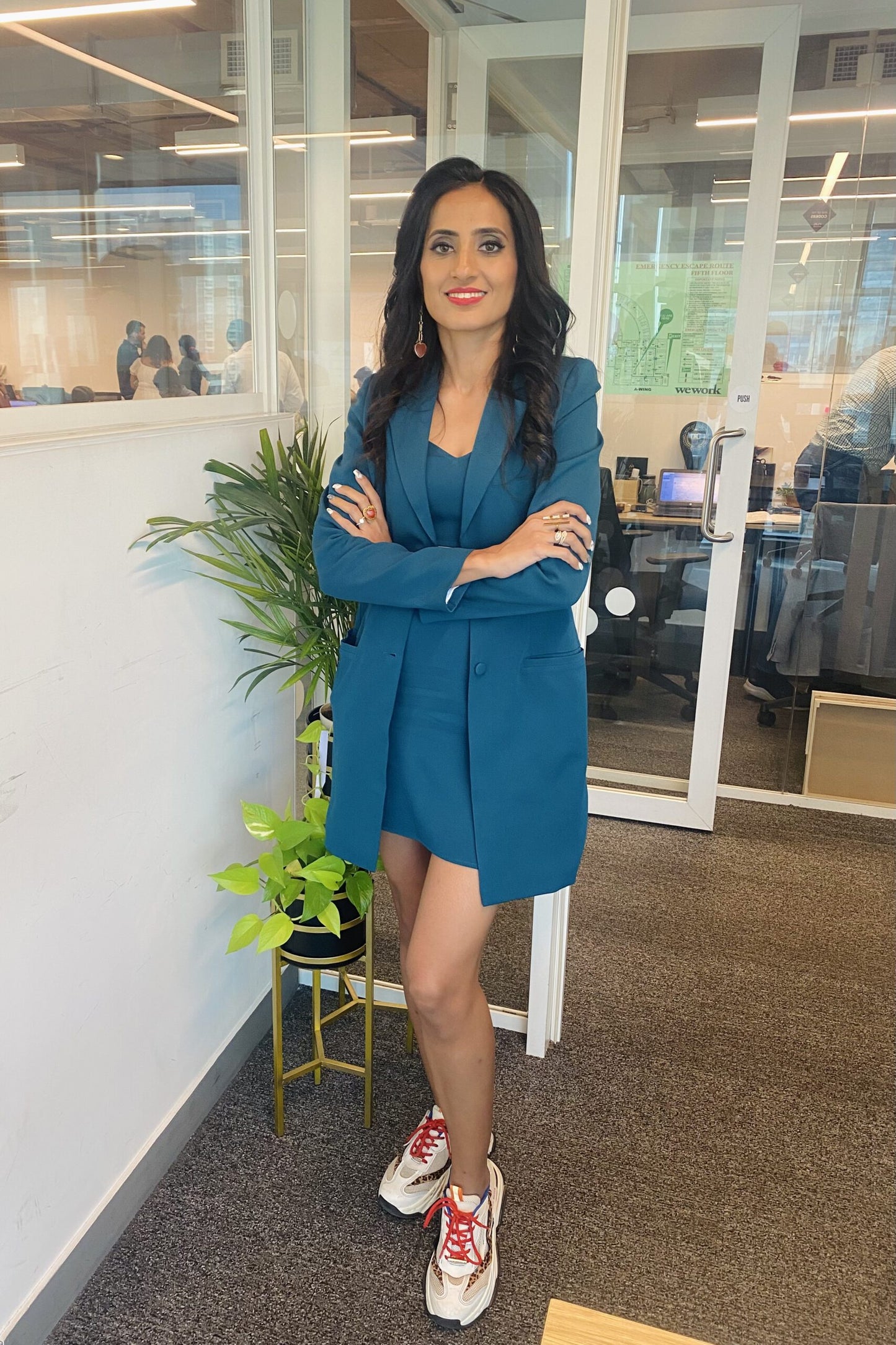 DRESS LIKE A BOSS – Teal Coord set (Set)