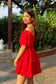 Nia - 100% Cotton flared dress