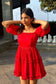 Nia - 100% Cotton flared dress