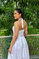 Diana white halter-neck dress