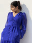 FEEL THE CALM - Blue Georgette maxi dress