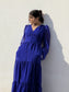 FEEL THE CALM - Blue Georgette maxi dress
