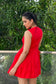 Clara sophisticated statement Red dress