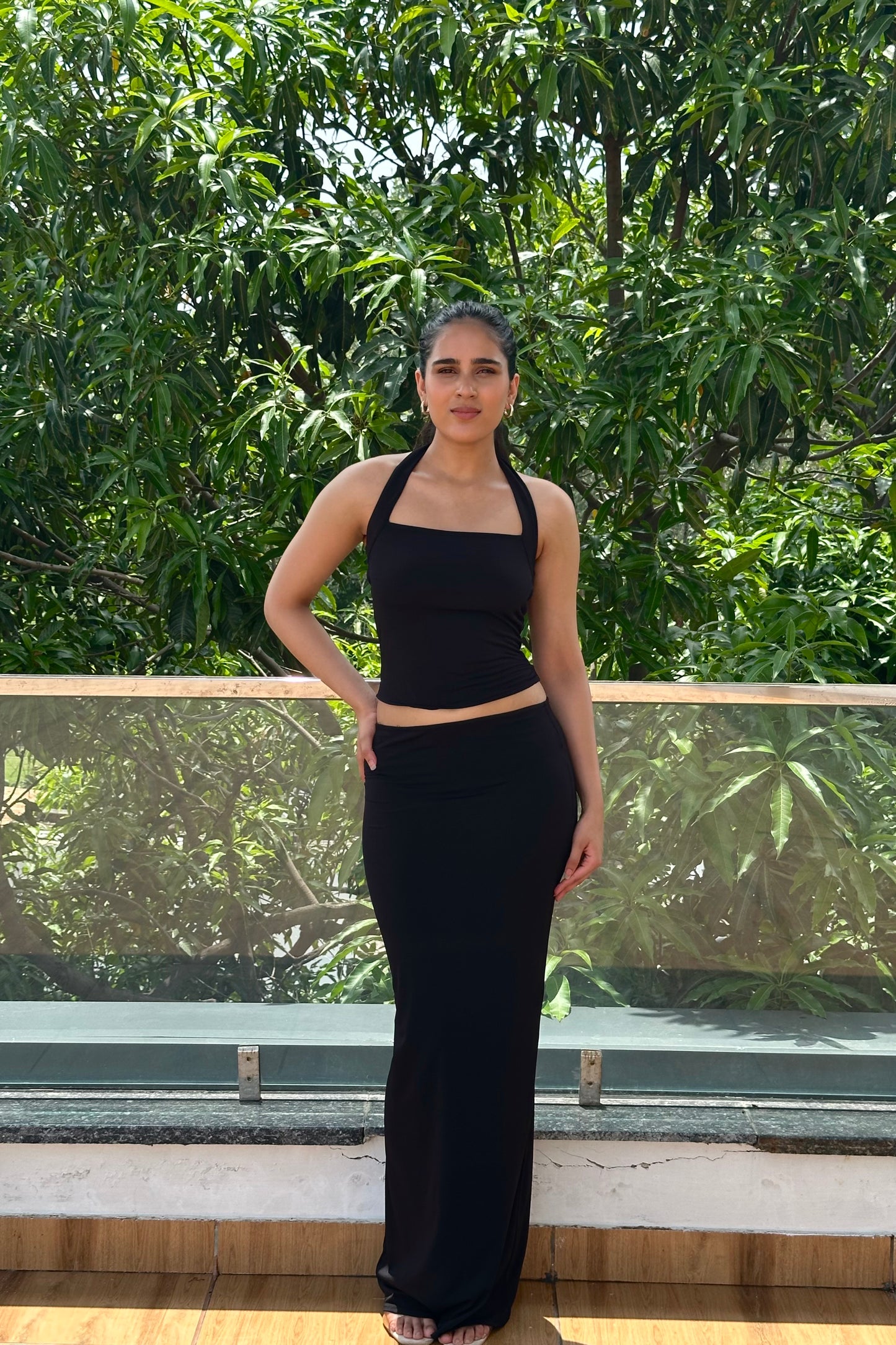 Ari - Modern and  minimal  black co-ord set