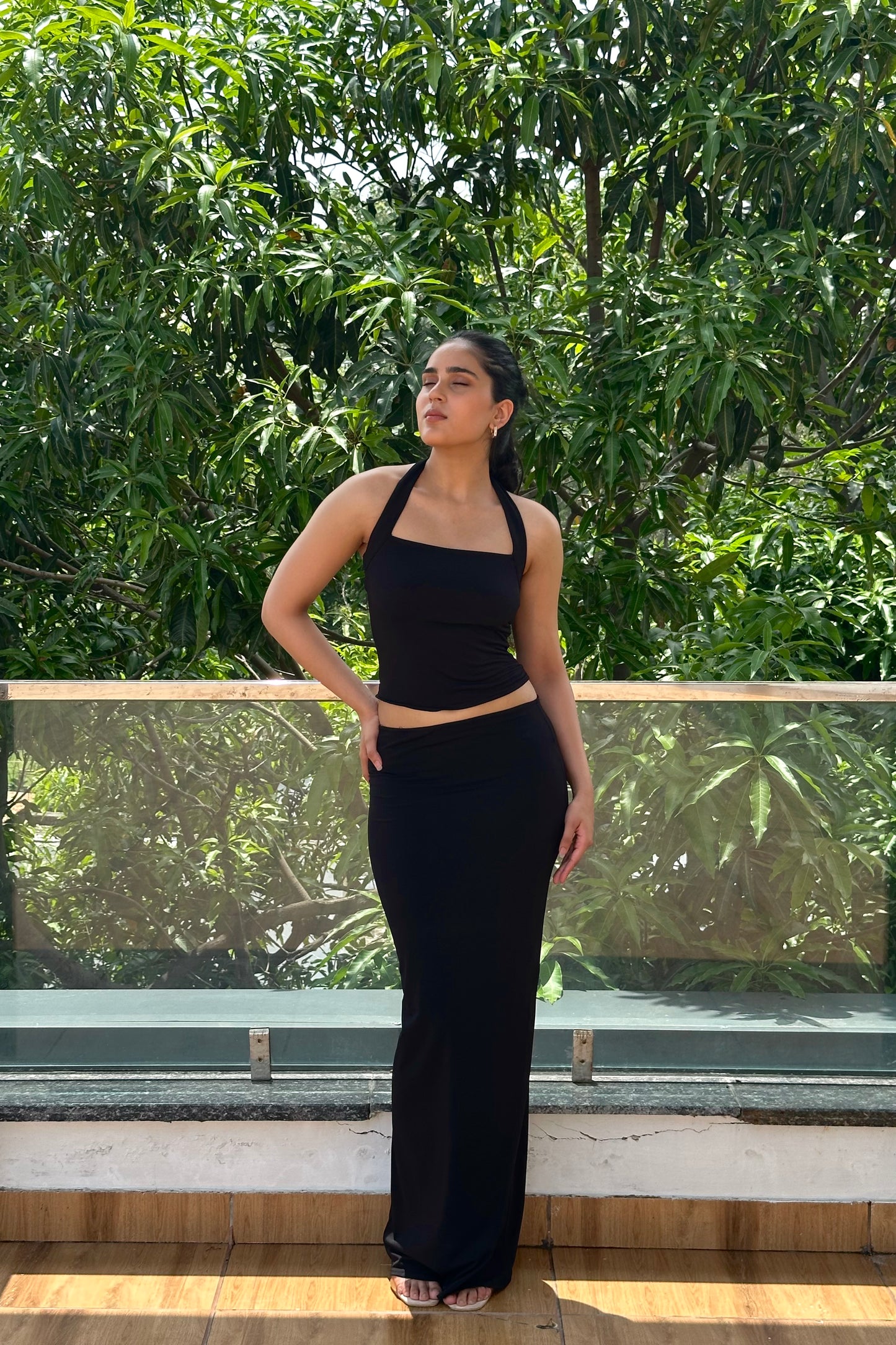 Ari - Modern and  minimal  black co-ord set