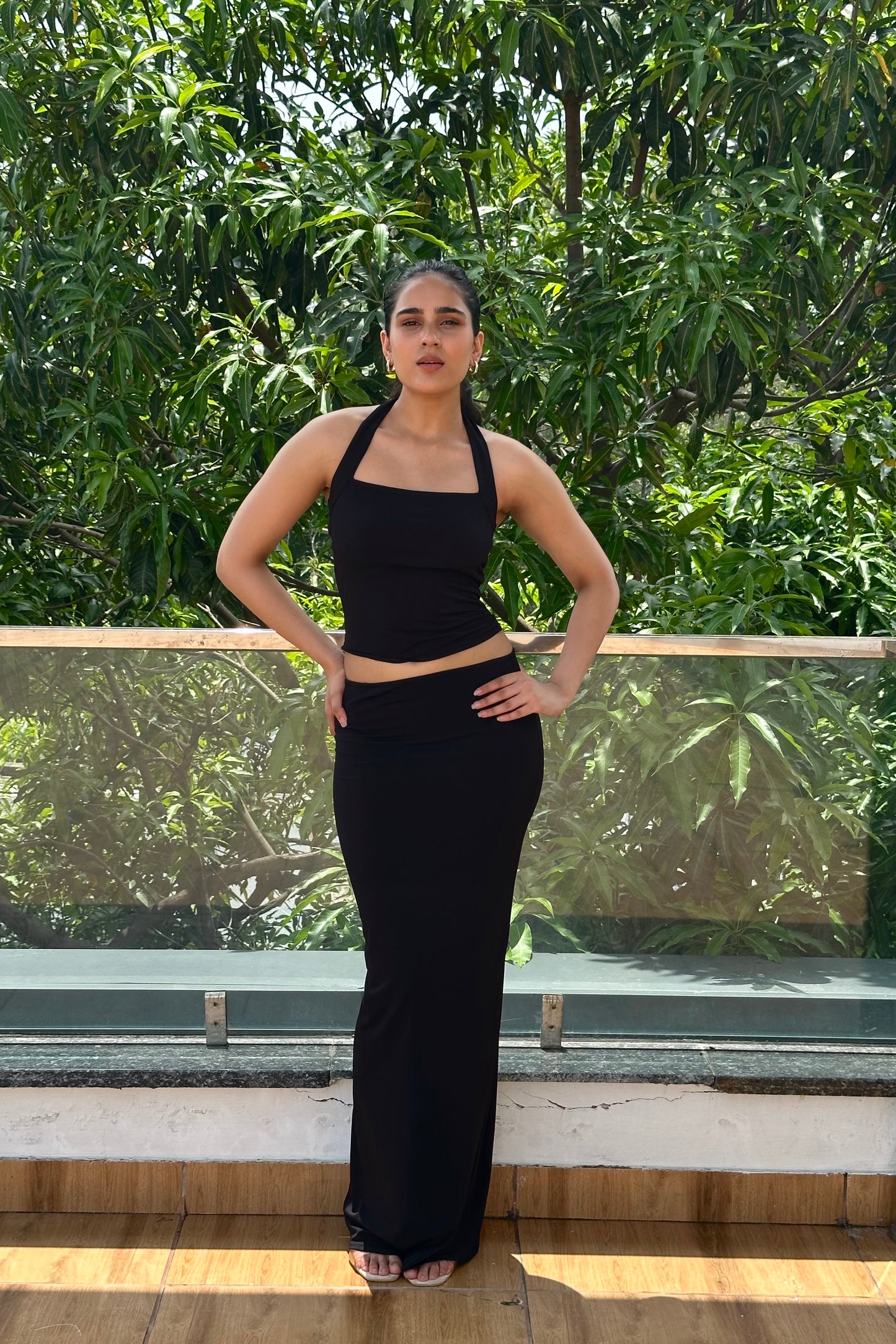 Ari - Modern and  minimal  black co-ord set