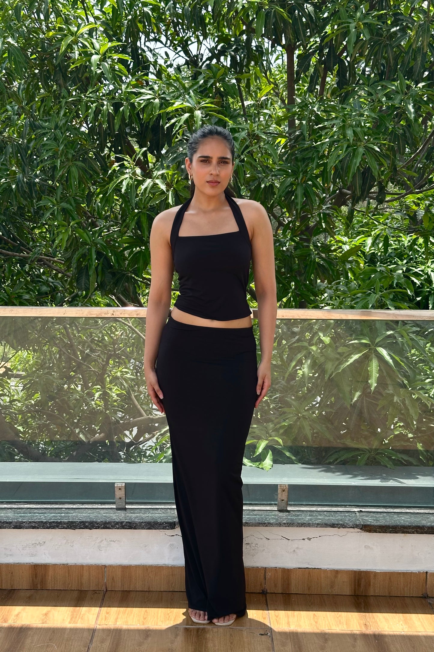 Ari - Modern and  minimal  black co-ord set