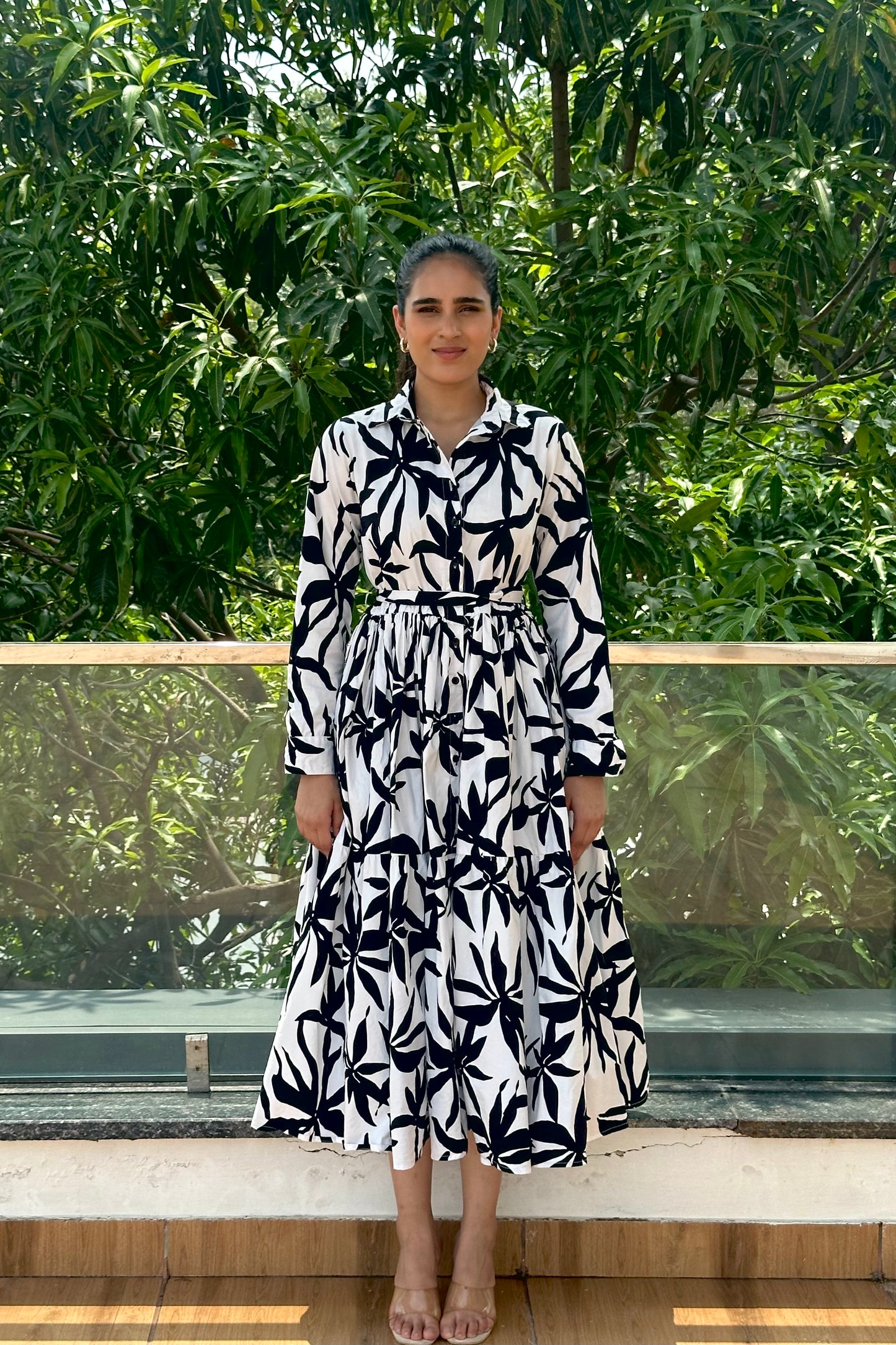 PALMA - Monochrome shirt dress