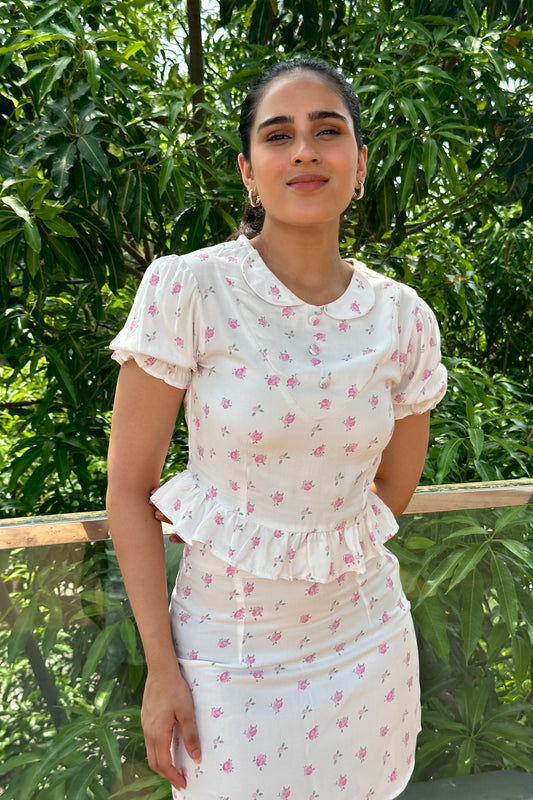 Wild Petal Peplum Coord set