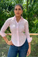 Timeless wardrobe essential  pink striped shirt
