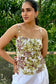 Floral printed cotton top