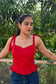 Tessa red top
