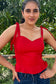 Tessa red top