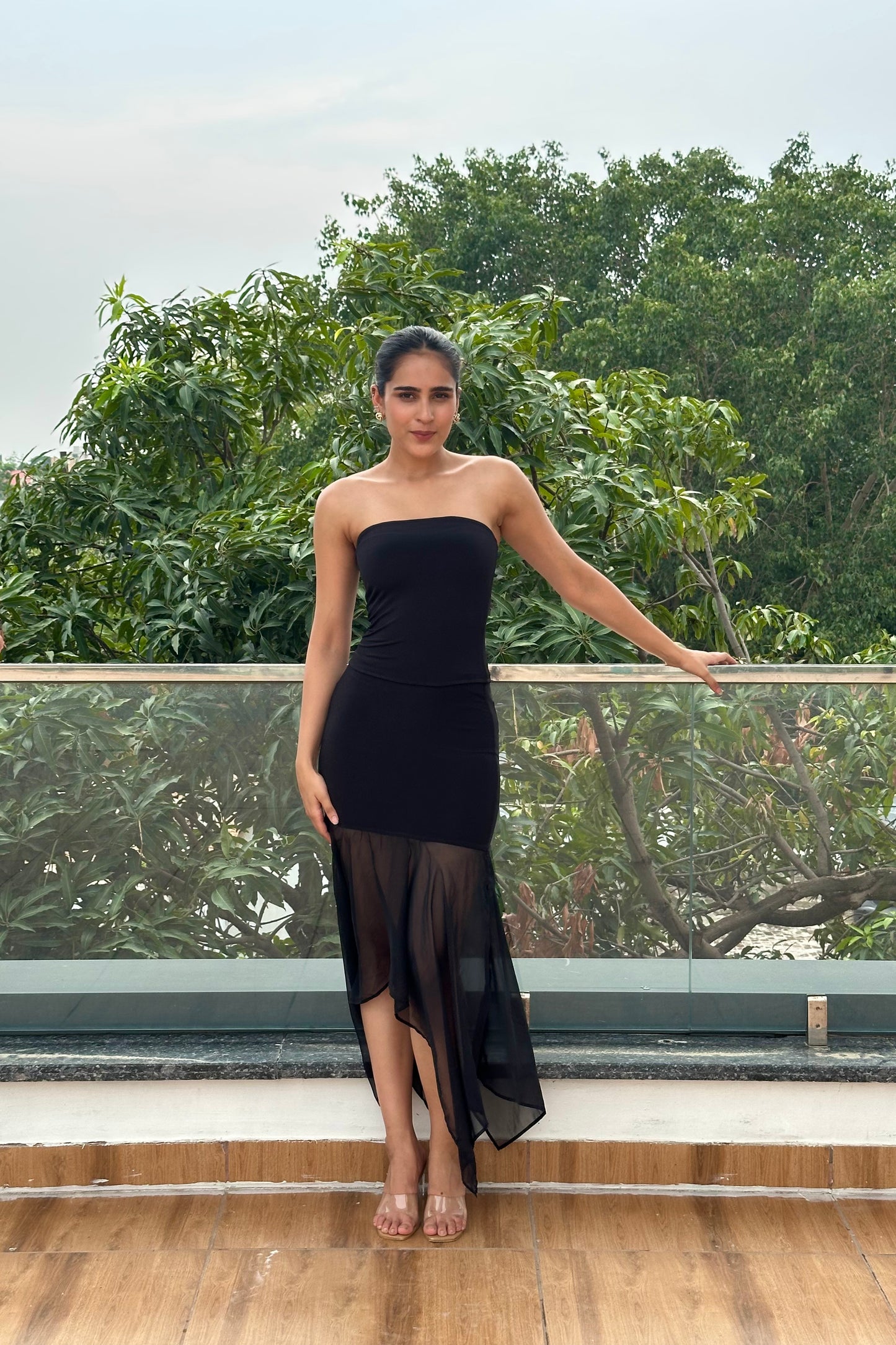 Allure Strapless Midi Dress