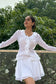 Ivory Ruffle Georgette Co-ord Set