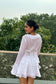 Ivory Ruffle Georgette Co-ord Set