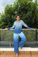 OMBRE - Blue Ombre Effect Pure Cotton Co-Ord Set
