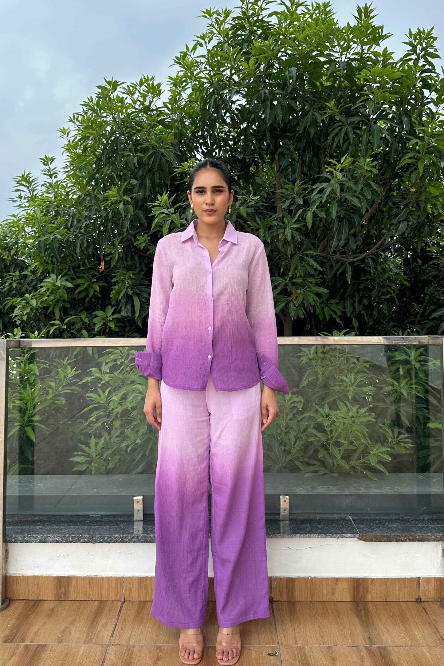 OMBRE - Lavender Ombre Effect Pure Cotton Co-Ord Set