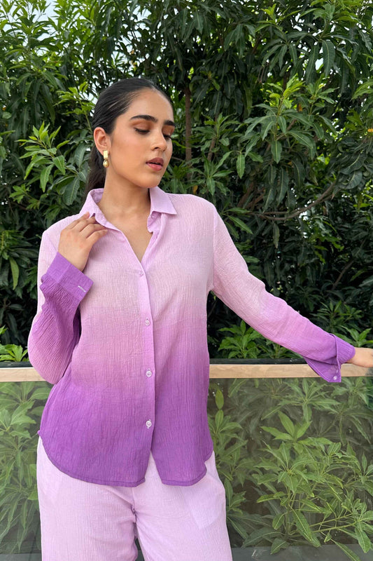 OMBRE - Lavender Ombre Effect Pure Cotton Co-Ord Set