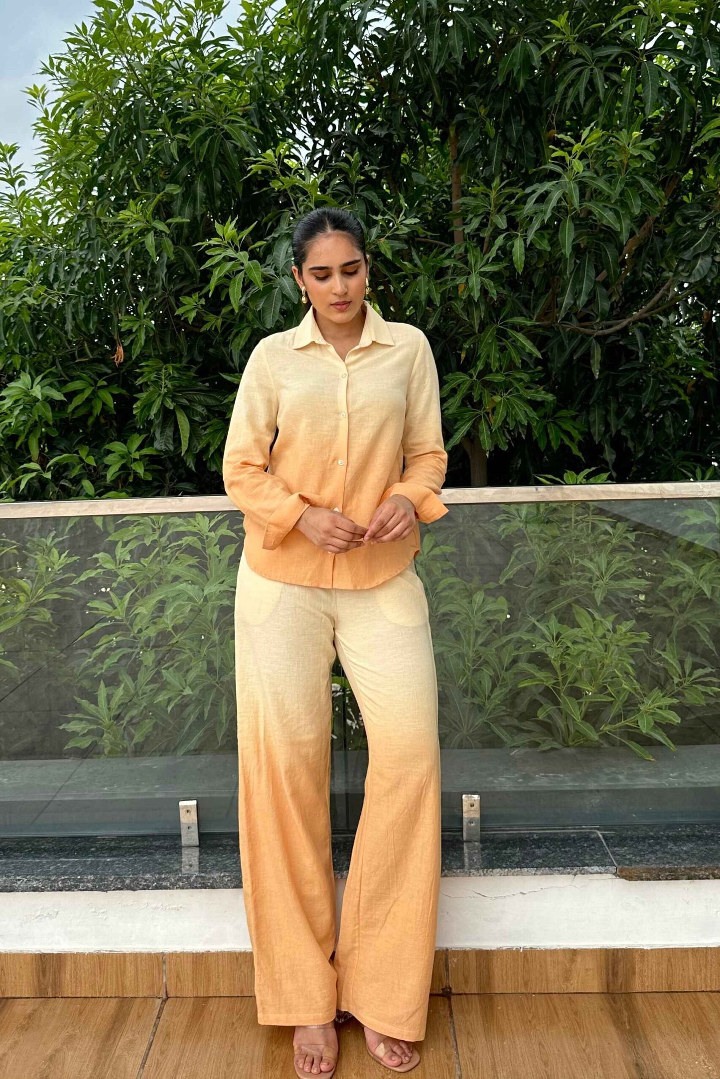 OMBRE - Orange Ombre Effect Pure Cotton Co-Ord Set