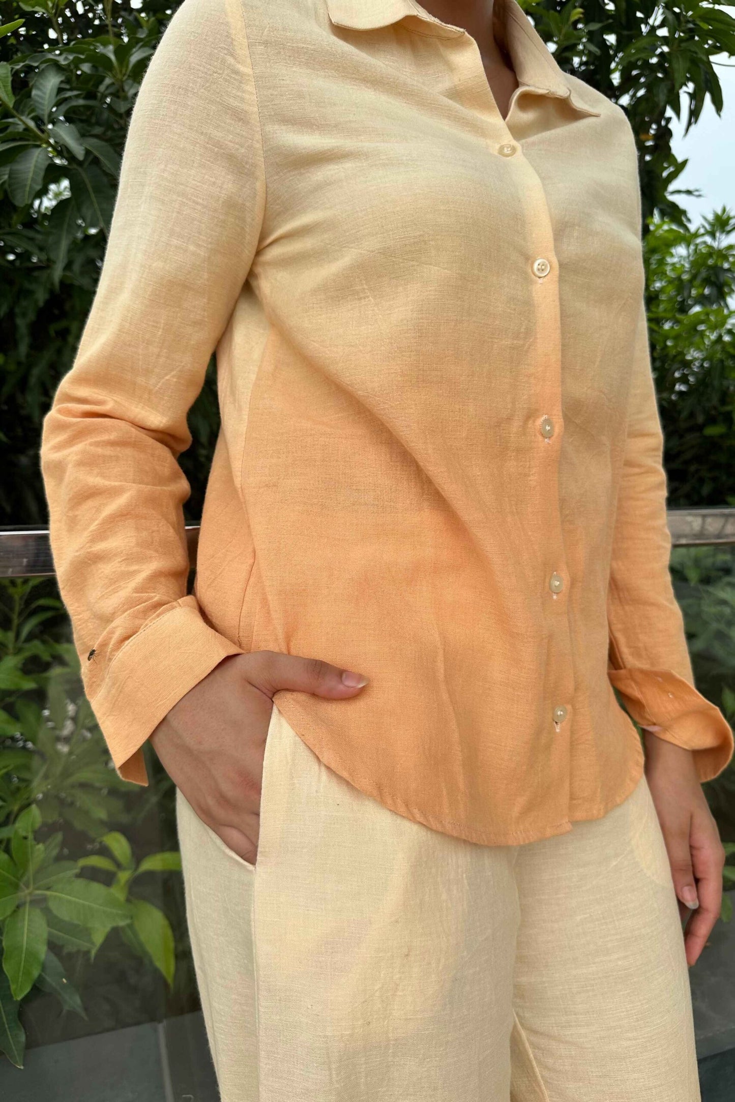 OMBRE - Orange Ombre Effect Pure Cotton Co-Ord Set