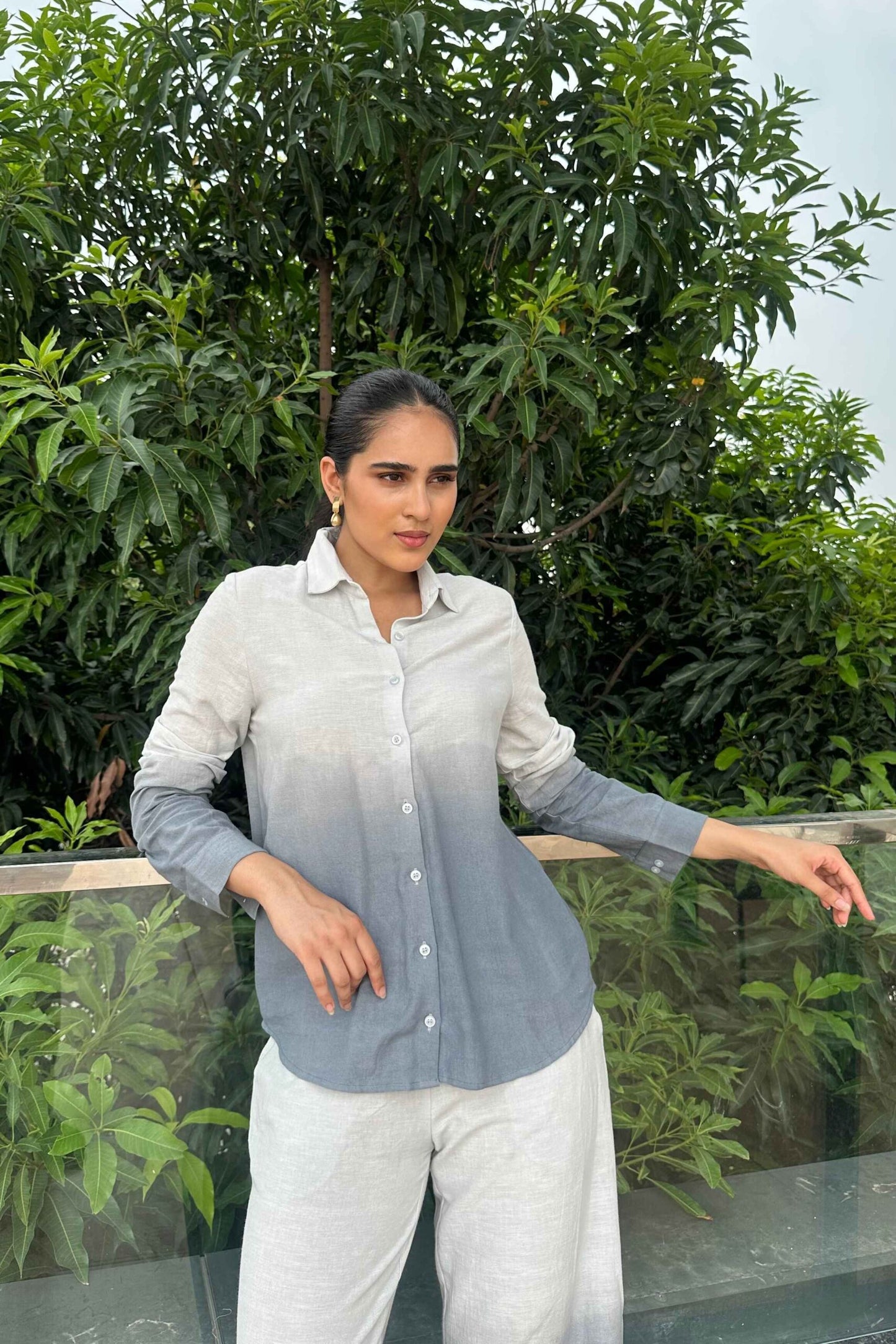 OMBRE - Grey Ombre Effect Pure Cotton Co-Ord Set