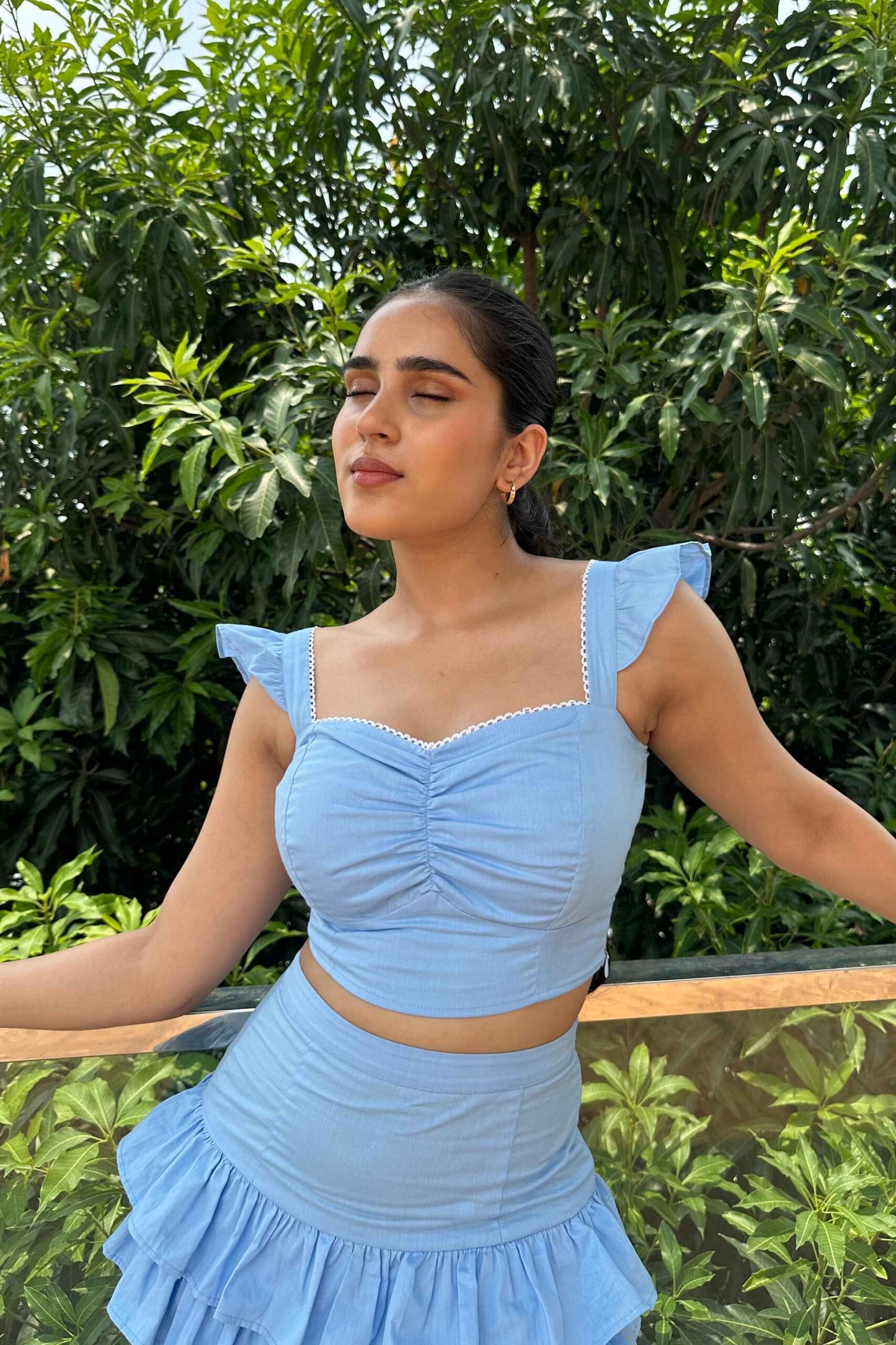 ALARA - Super Elegant Sky blue Coord set