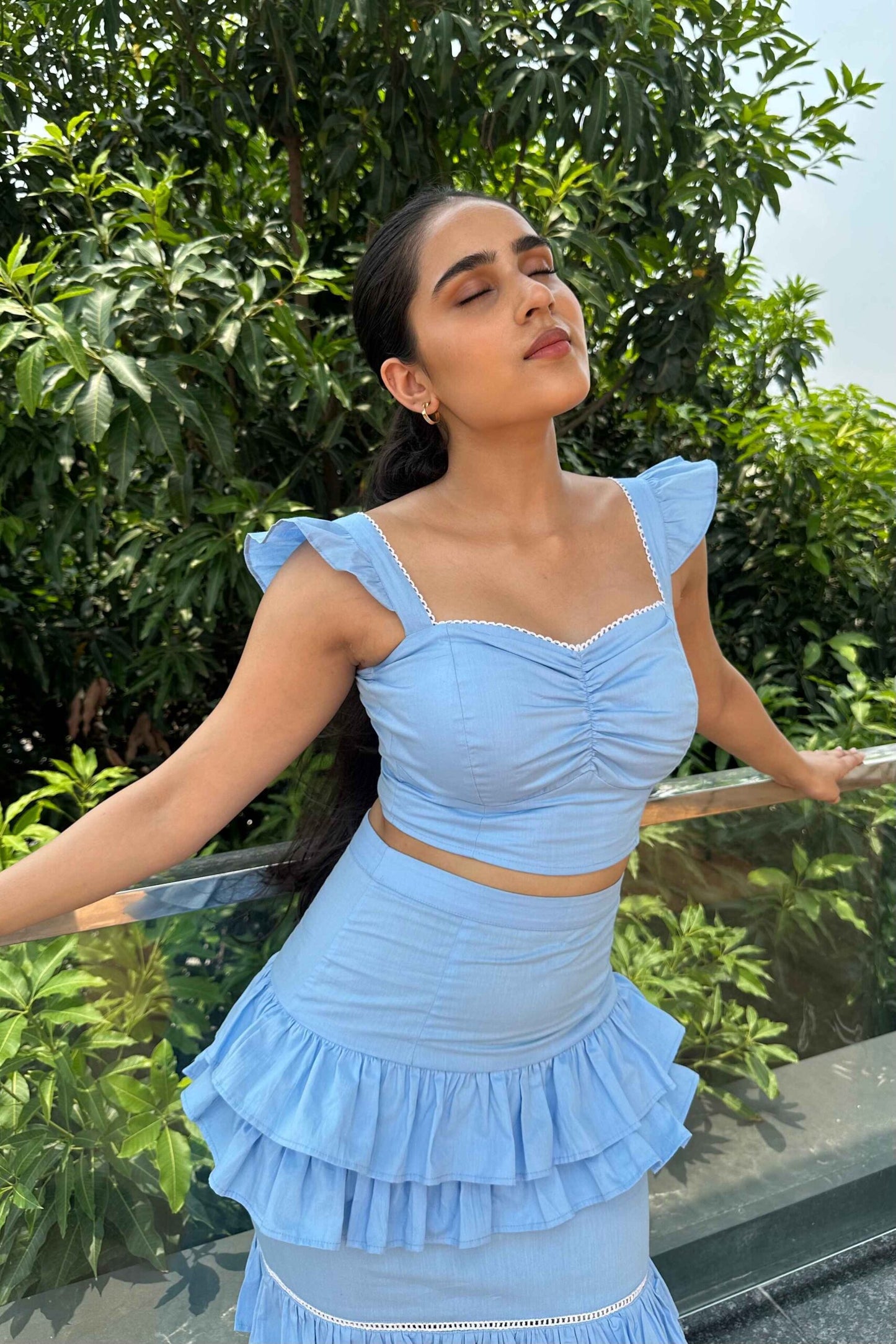 ALARA - Super Elegant Sky blue Coord set