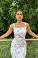 RUBY - Blue Floral Print dress