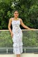 RUBY - Blue Floral Print dress