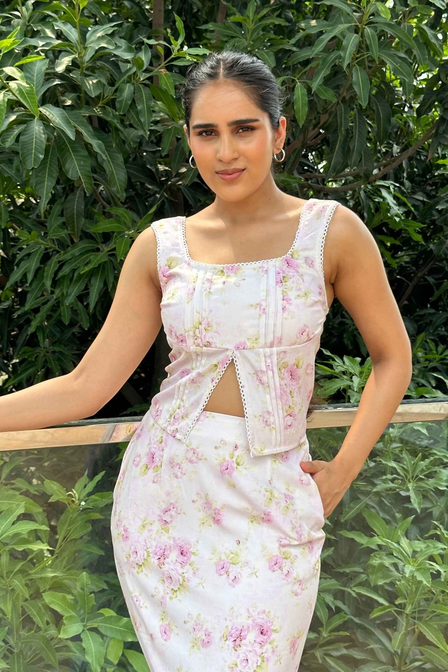 GRACE - Lavender Floral Print Coord Set