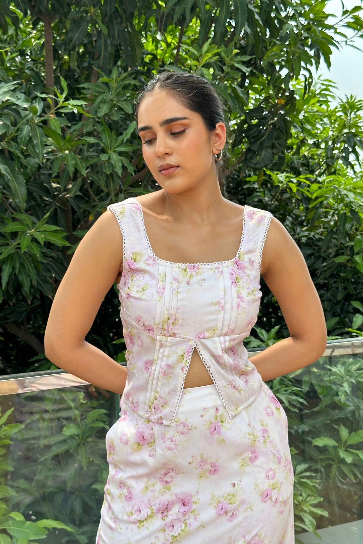 GRACE - Lavender Floral Print Coord Set