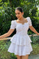 ARIEL - Cotton Schiffli White Dress