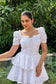 ARIEL - Cotton Schiffli White Dress
