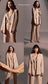 AMBITIOUS - Beige Blazer with Straight pants(SET)