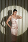 MOONLIT MUSE - HANDCRAFTED FROM LUXURIOUS BEIGE SATIN DRESS