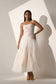 FAIRYTALE - White organza flared dress