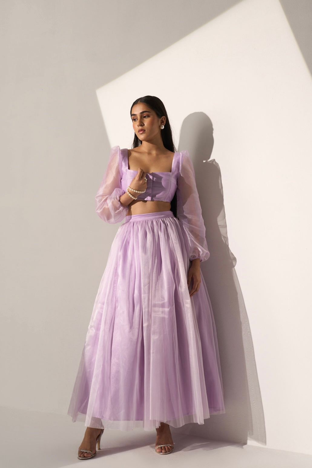 GRACE -  Top with flared skirt (SET)