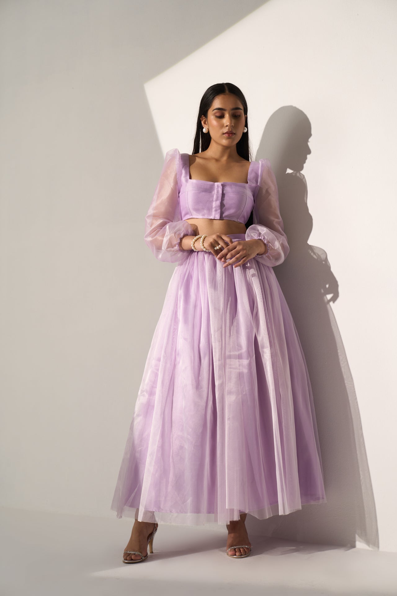 GRACE -  Top with flared skirt (SET)