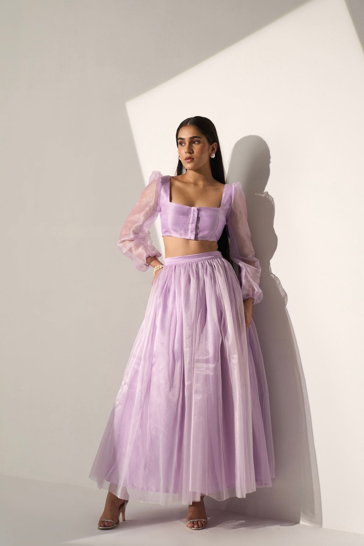 GRACE -  Top with flared skirt (SET)